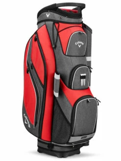 Callaway Forrester 19 Cart Bag - Red/Titanium/Silver