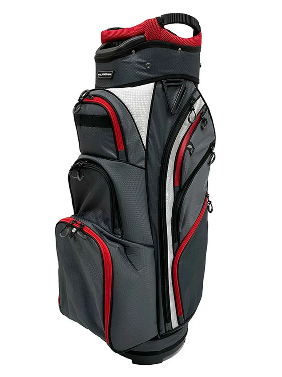 Walkinshaw Velocity2 21 Cart Bag - Charcoal/White/Red 1 Walkinshaw Velocity2 21 Cart Bag - Charcoal/White/Red