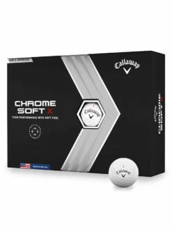 Callaway Chrome Soft X Golf Balls - 1 Dozen White 2022