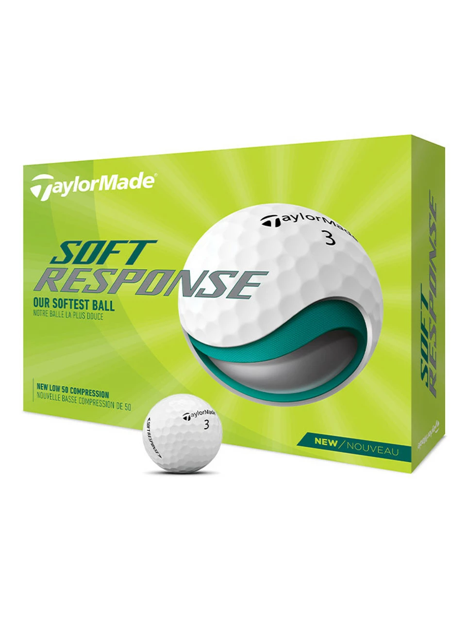 TaylorMade Soft Response Golf Balls - 1 Dozen 2022 TaylorMade Soft Response Golf Balls - 1 Dozen 2022 -Clicgear shop ball soft20response202220dz whi 1 33622.1679954003