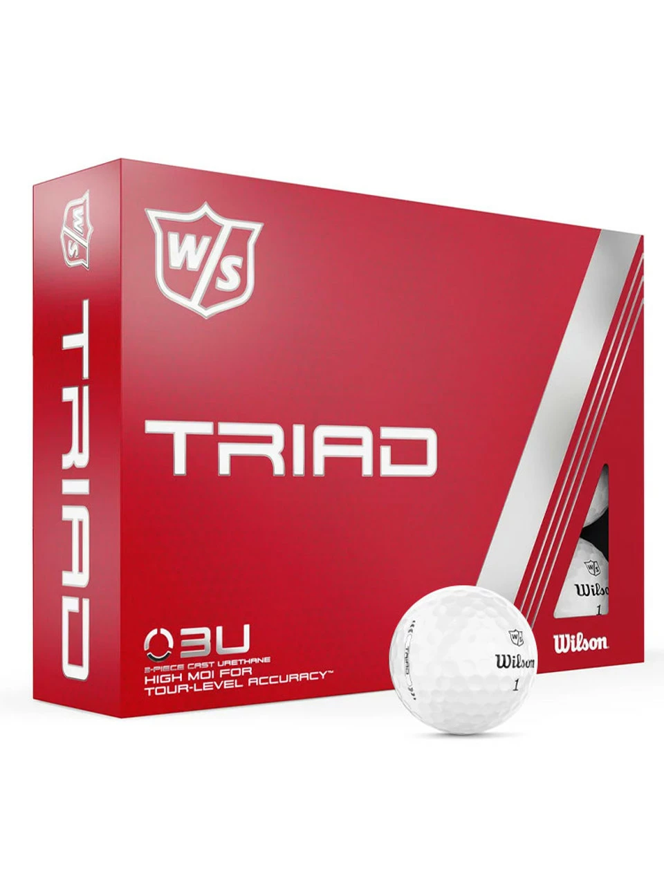 Wilson Staff Triad Golf Balls - 1 Dozen White Wilson Staff Triad Golf Balls - 1 Dozen White -Clicgear shop ball staff20triad20dz20white 1 95962.1667495384