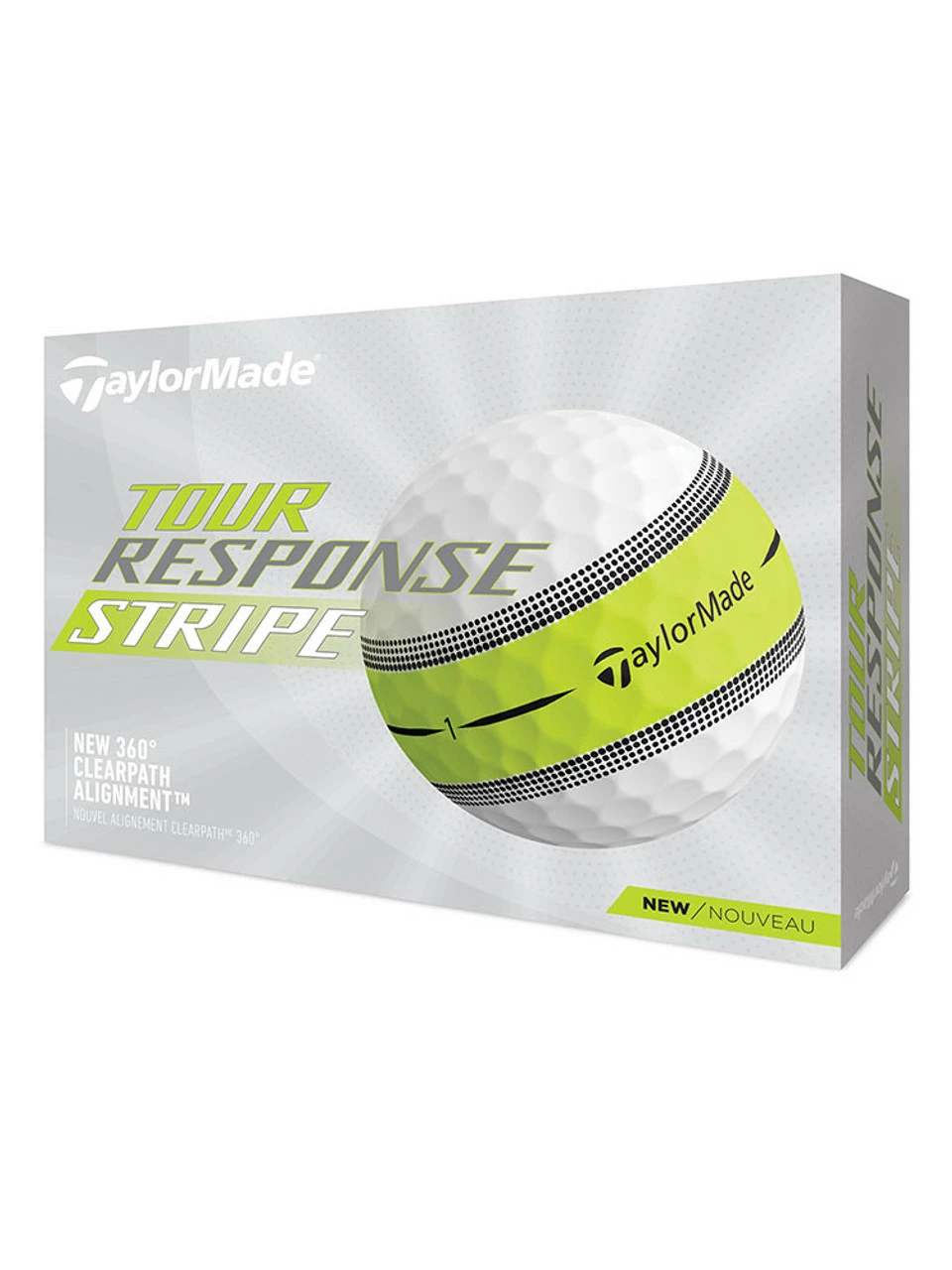 TaylorMade Tour Response Stripe Golf Balls - White/Yellow TaylorMade Tour Response Stripe Golf Balls - White/Yellow -Clicgear shop ball tour20response20stripe20dz20whi yell 1 30499.1680172925