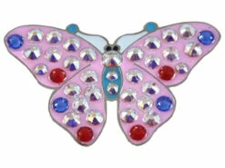 Navika Swarovski Crystal Butterfly Pink Marker