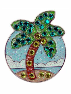 Navika Swarovski Crystal Palm Tree Marker