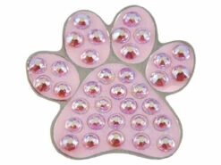 Navika Swarovski Crystal Paw Pink Marker