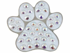 Navika Swarovski Crystal Paw White Marker