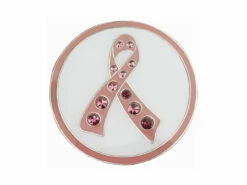 Navika Swarovski Crystal Pink Ribbon Marker