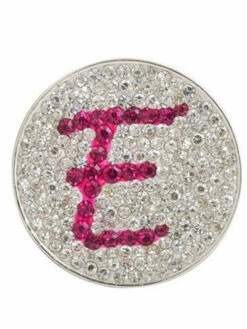 Navika Micro Pave Crystal Initial E Marker