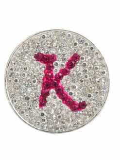 Navika Micro Pave Crystal Initial K Marker