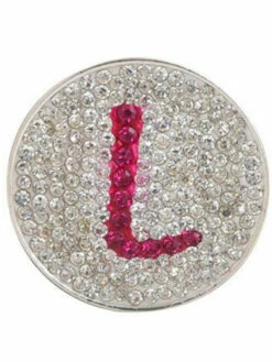 Navika Micro Pave Crystal Initial L Marker