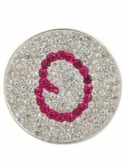 Navika Micro Pave Crystal Initial O Marker