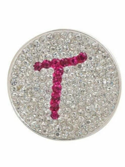 Navika Micro Pave Crystal Initial T Marker