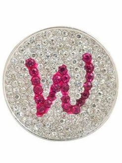 Navika Micro Pave Crystal Initial W Marker