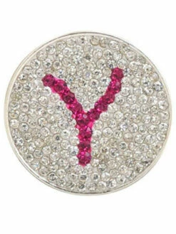 Navika Micro Pave Crystal Initial Y Marker