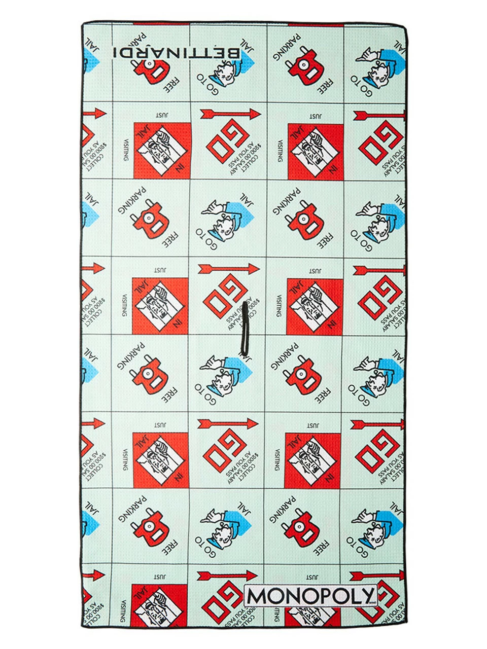 Bettinardi Limited Edition Monopoly 4 Corners Towel - Black 1 Bettinardi Limited Edition Monopoly 4 Corners Towel - Black