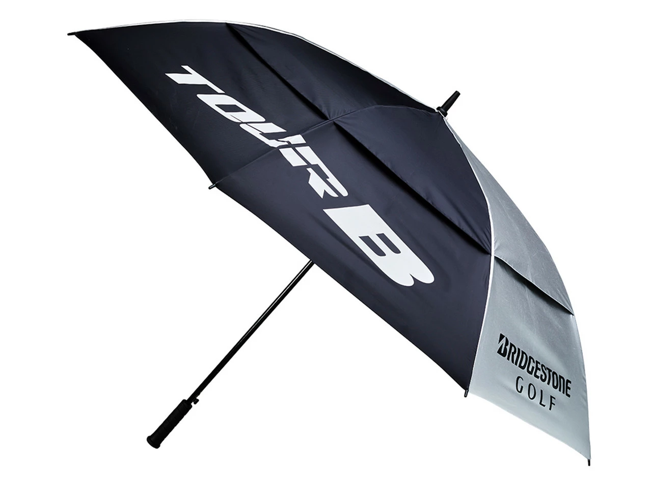 Bridgestone Tour Umbrella - Silver/Black 1 Bridgestone Tour Umbrella - Silver/Black