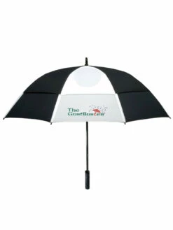 GustBuster Pro Series Gold Umbrella 62 Inch Black/White