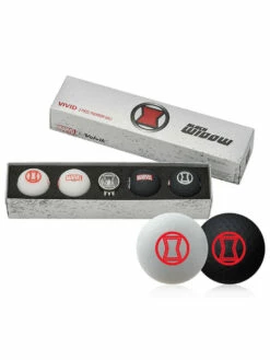 Marvel Golf Balls & Marker - 4 Pack Black Widow